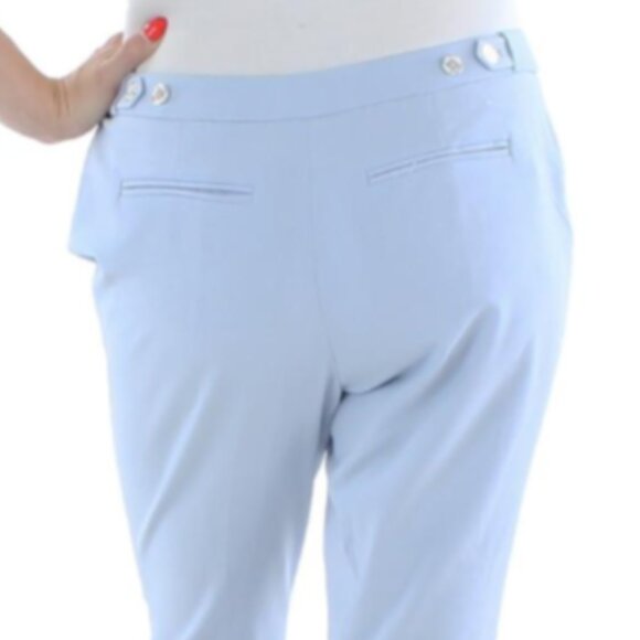 Brand New Women's Calvin Klein Suit Baby Blue Trousers Dress Pants - Picture 8 of 14